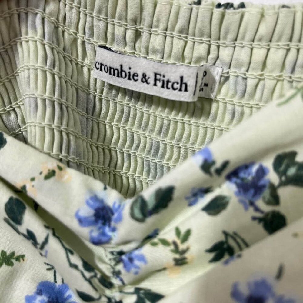 Abercrombie Pastel Floral Midi Dress | Romantic Summer Coquette Prarie [size Lp] - Picture 8 of 12